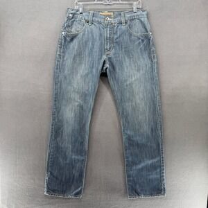 Levi's 514 Mens Slim Straight Jeans Medium Wash Denim Size 34x32